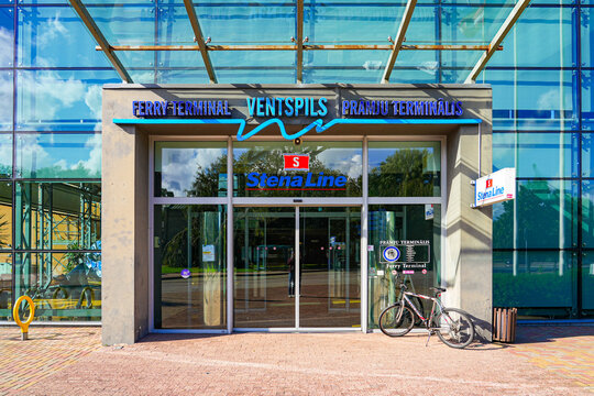 Ventspils Ferry Terminal of the Stena Line on the west coast of Latvia in the Baltic Sea