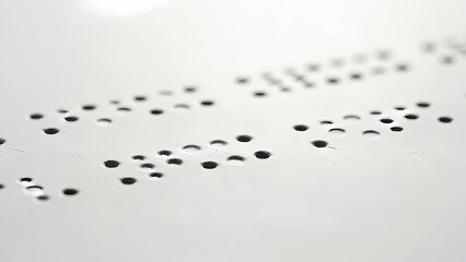 Celebrating World Braille Day with Braille Text on White Background