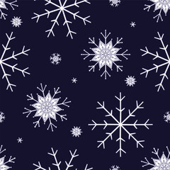 Abstract snowflake background for New Year's. A swirling snowflake pattern for fabric, cards, and wrapping paper.