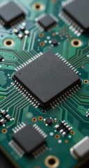 Quantum Computer Chip With Golden Connections