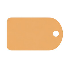 Simple brown tag with hole
