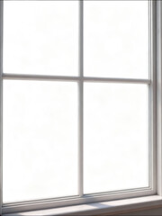 White window showing bright light and blurry background window surface background