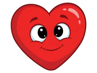 Happy heart illustration