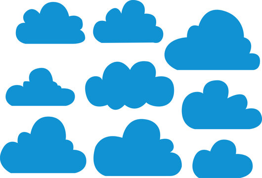 cloud computing icon set