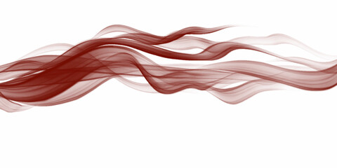 Fototapeta premium abstract waves of red bushy smoke on dark background. Wispy red, smoke trails against a stark black background, Abstract spectrum background made by sunlight illumination. Viva magenta, 