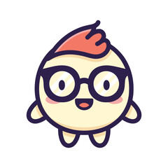Cute Cartoon Chick Character Illustration