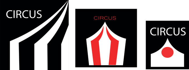 A bright, colorful circus-themed drawing
