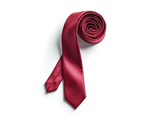 Silk Tie Isolated on White Background