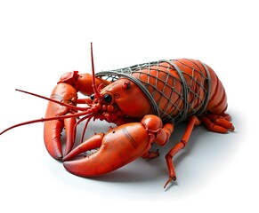 Lobster Trap Isolated on White
