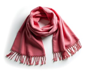 Wool Scarf Isolated on White