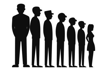 silhouette of people