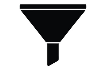 filter icon silhouette vector
