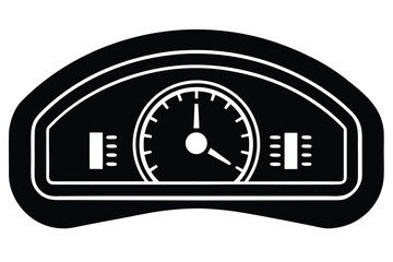 dashboard icon silhouette vector