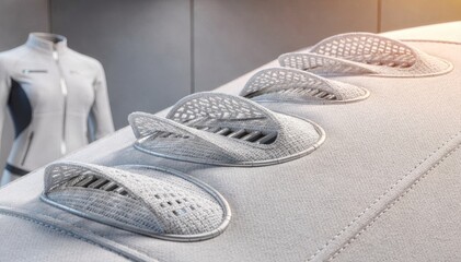 Medium shot of shapememory textile vents adjusting airflow dynamically as temperature changes showcasing innovative adaptive fabric technology for smart clothing and architecture.