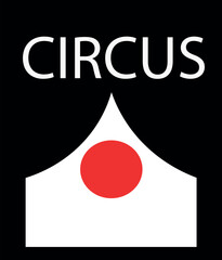 A bright, colorful circus-themed drawing
