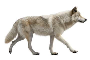 Realistic domestic dog, full body, walking pose, natural motion, realistic proportions, clean detailed fur texture, soft studio lighting, eye level view, centered composition, isolated on transparent 