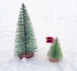 two toys Christmas tree