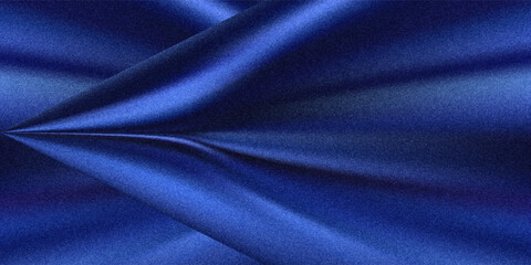 Obraz premium Abstract dark background. Silk satin fabric. Navy blue color. Elegant background with space for design. Soft wavy folds. Christmas, birthday, anniversary, award. Template.