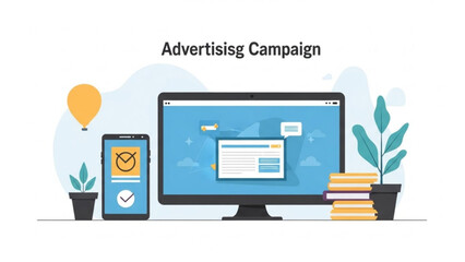 Effective advertising campaign on computer and mobile devices