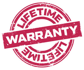 Lifetime Warranty Service Rubber Stamp