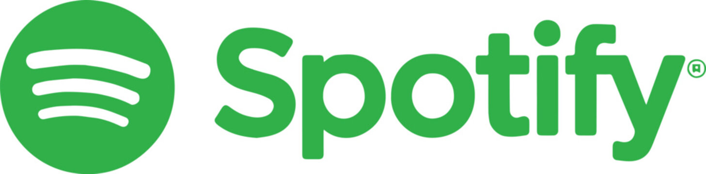 spotify emblem sound waves circle brand identity vector