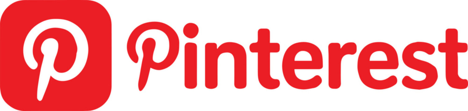 pinterest logo vector illustration for marketing and digital design