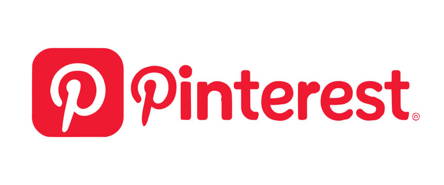 pinterest logo icon red emblem for app interface and web use