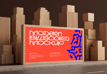 Template Mockup Outdoor Bus Stop Poster Advertising Branding and Identity in Winter Night Scene