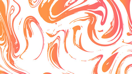 Abstract tribal dragon fire illustration featuring red and orange floral swirls in a decorative vector pattern design style for a flame ornament wallpaper element