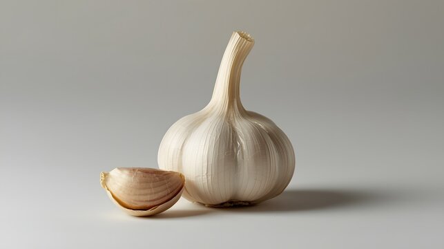 garlic on a table