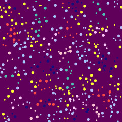 Vector - Confetti seamless pattern, colorful illustration.