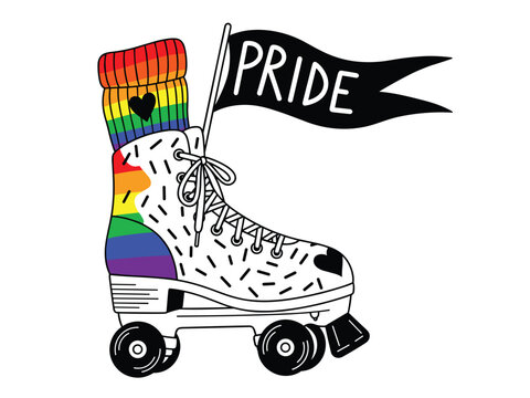 Celebrate Pride with Rainbow Roller Skates