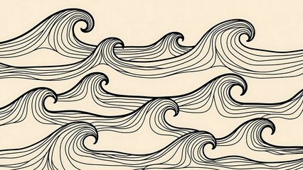 Elegant waves pattern