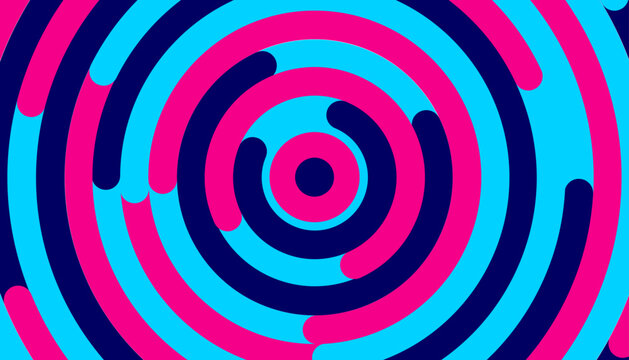 grafica, astratta, cerchi, concentrici, onde, concetto, vibrazione, movimento, comunicazione, rotazione