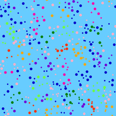 Vector - Confetti seamless pattern, colorful illustration.