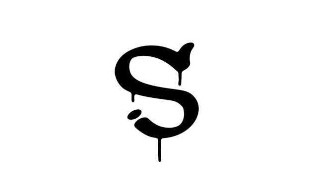 Urban graffiti spray reveal animation forming the letter S. Designed for use as a luma matte or transition in video editing,
motion design, and creative visual projects.
