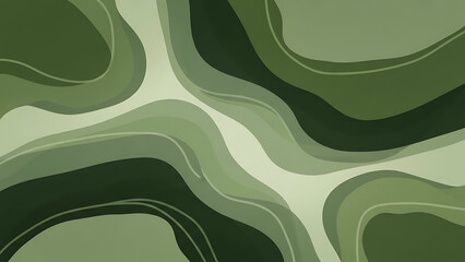 Abstract green wavy pattern