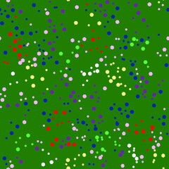 Vector - Confetti seamless pattern, colorful illustration.