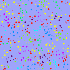Vector - Confetti seamless pattern, colorful illustration.
