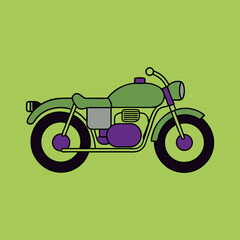 vector illustration of a motorcycle