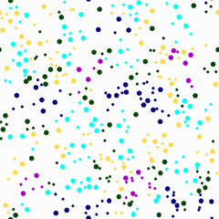 Vector - Confetti seamless pattern, colorful illustration.