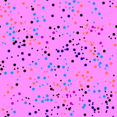 Vector - Confetti seamless pattern, colorful illustration.