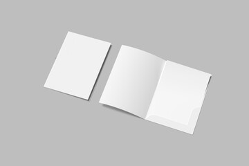 A4 with Folder blank mockup