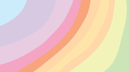 Vibrant multicolored rainbow gradient background with pastel colors and smooth curves with colorful and abstract and design and pattern and texture
