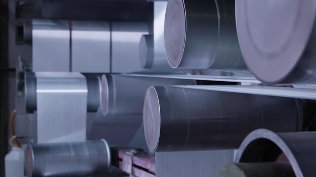 Industrial Nylon Production Line with Coils on Machine 115