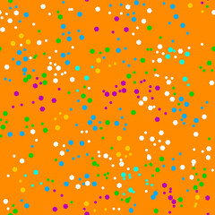 Vector - Confetti seamless pattern, colorful illustration.