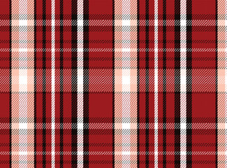 Seamless Plaid Pattern in Dark Red and Beige for Elegant Contemporary Clothing Textile Design