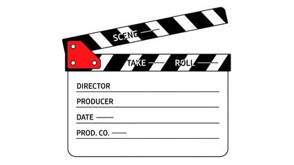 Filmmaking Slate Clapperboard Icon