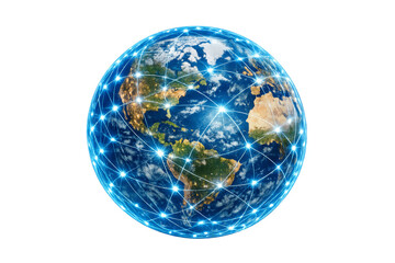 Global network connecting world communication data technology
