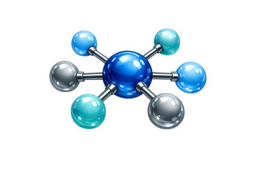 Molecule structure representing science, chemistry, and atom connection